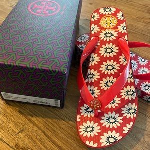 Tory Burch Wedge flip flops Size 9